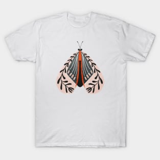 Butterflies moths painterly florals T-Shirt